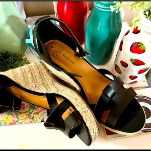 Summer wedge sandals